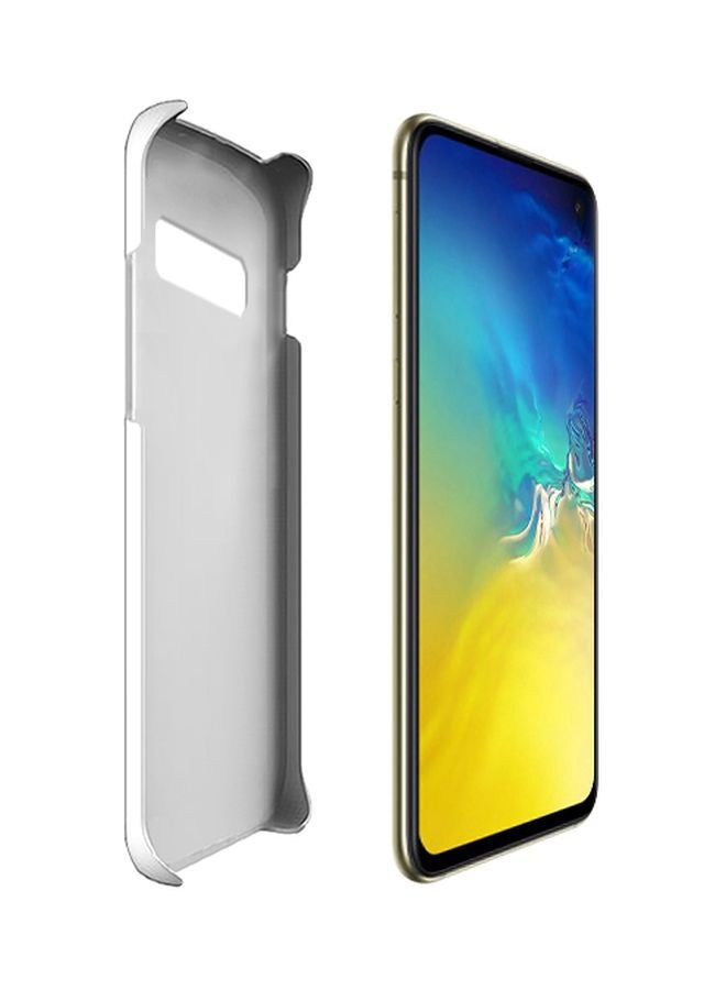 Stylizedd Snap Classic Series Arabstallion Strut Printed Case Cover For Samsung Galaxy S10e White/Black - Image 2