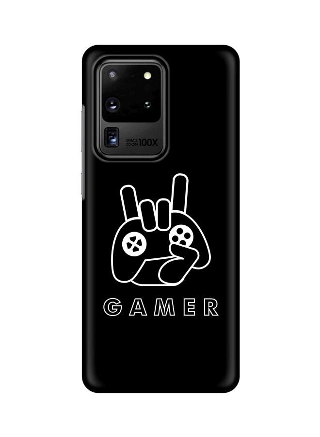 Stylizedd Snap Classic Series Gamer Printed Case Cover For Samsung Galaxy S20 Ultra Black/White  - Image 1