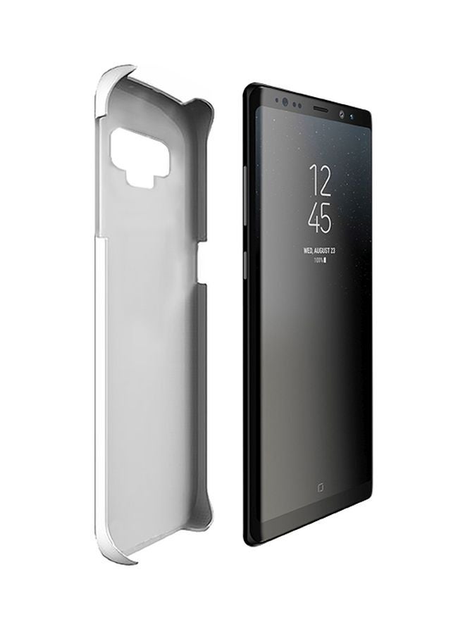 Stylizedd Snap Classic Series Meh Printed Case Cover For Samsung Galaxy Note9 Black/White  - Image 2