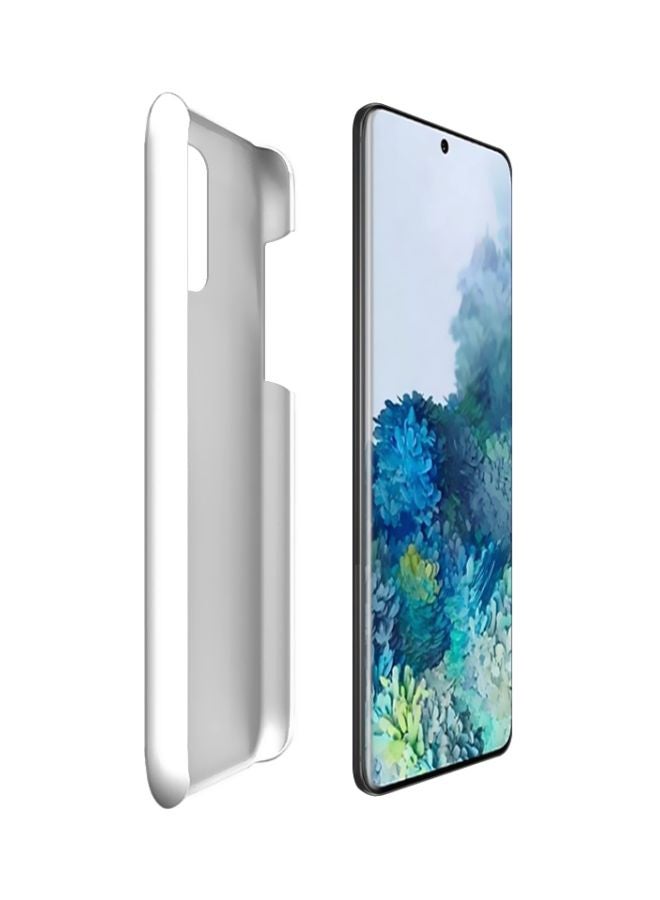 ستايلايزد غطاء حماية من سلسلة سناب كلاسيك بطبعة كلمة "Vibe"، لهاتف سامسونج جالاكسي S20 أسود/ أبيض - Image 2