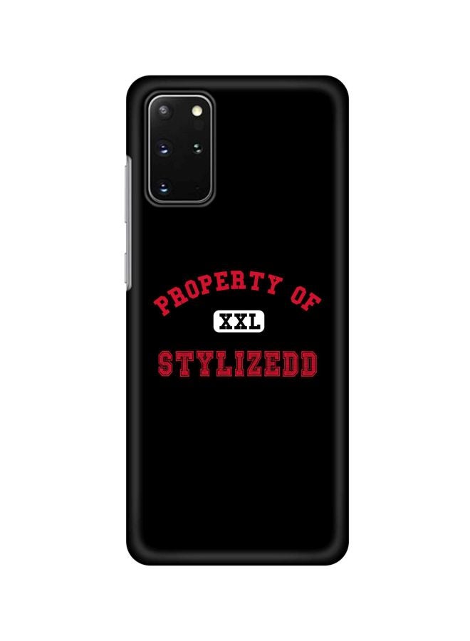 Stylizedd Classic Series Property Protective Case Cover For Samsung Galaxy S20+ Black/Red/White - Image 1