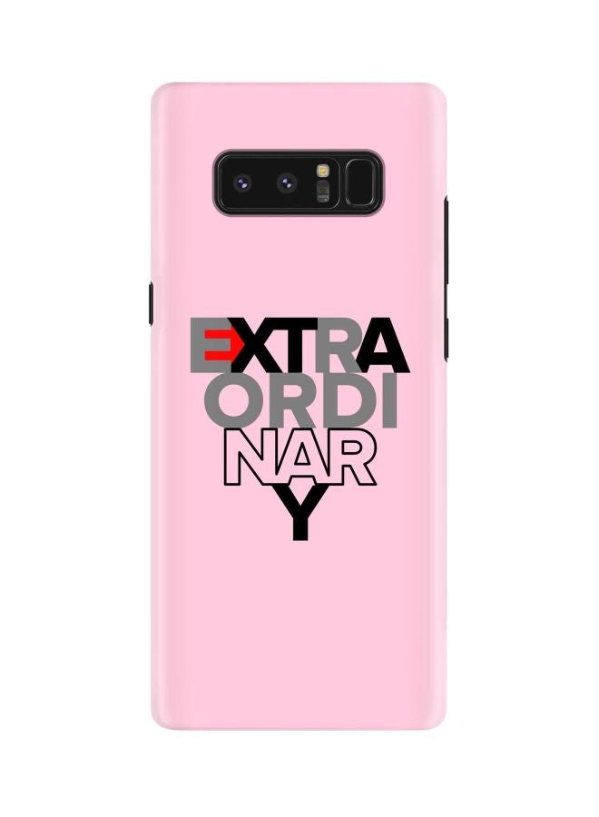 Stylizedd Snap Classic Series Extraordinary Printed Case Cover For Samsung Galaxy Note8 Pink/Black/Grey - Image 1