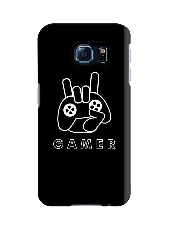 Stylizedd Snap Classic Series Gamer Printed Case Cover For Samsung Galaxy S6 Black/White  - Image 1