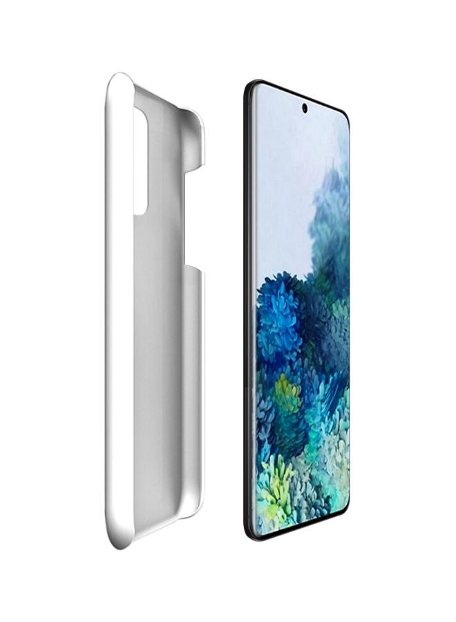 Stylizedd Snap Classic Series Got Hummus? Printed Case Cover For Samsung Galaxy S20+ Black/White - Image 2