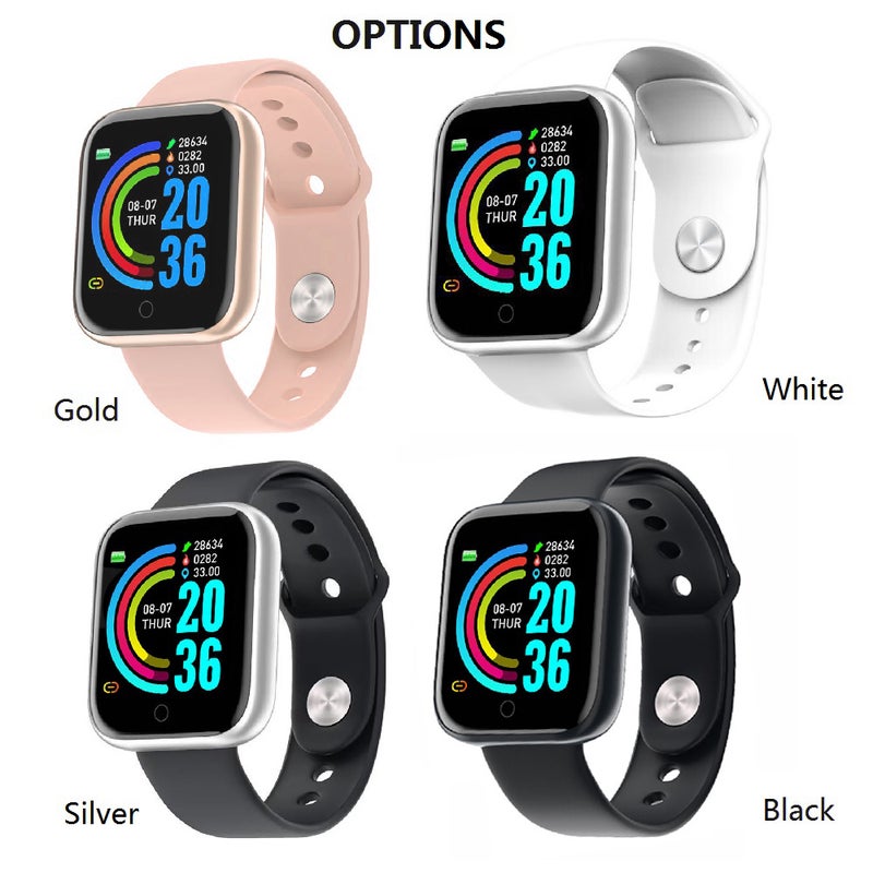 Waterproof Fitness Activity Tracker Smart Watch Gold - Image 5