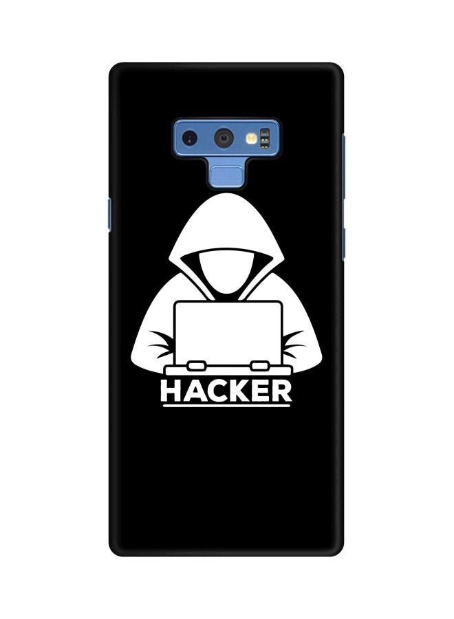 ستايلايزد غطاء حماية من سلسلة سناب كلاسيك بطبعة "Hacker" لهاتف سامسونج جالاكسي نوت 9 أسود/ أبيض - Image 1