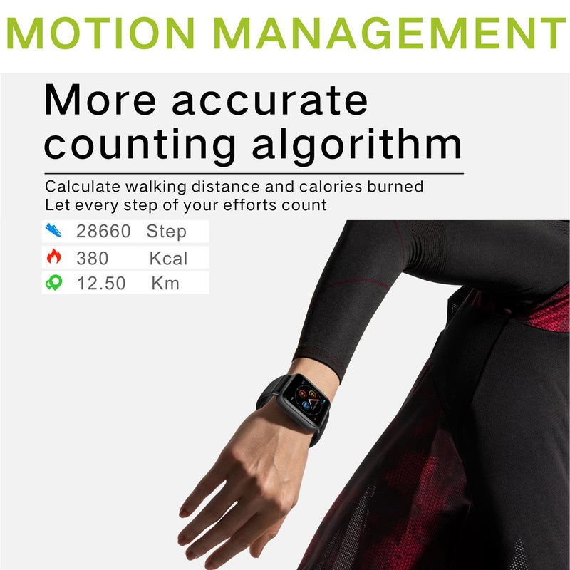 Generic - Touch Screen Silicone Band Smart Watch Red - Image 1
