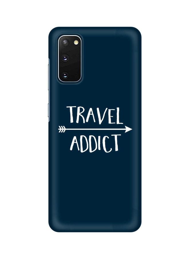 Stylizedd Travel Addict Printed Back Case For Samsung Galaxy S20 Blue/White - Image 1