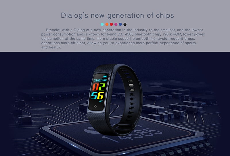 S9 Smart Bracelet Fitness Tracker Watch Black - Image 2