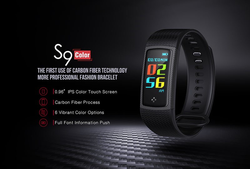 S9 Smart Bracelet Fitness Tracker Watch Black - Image 3