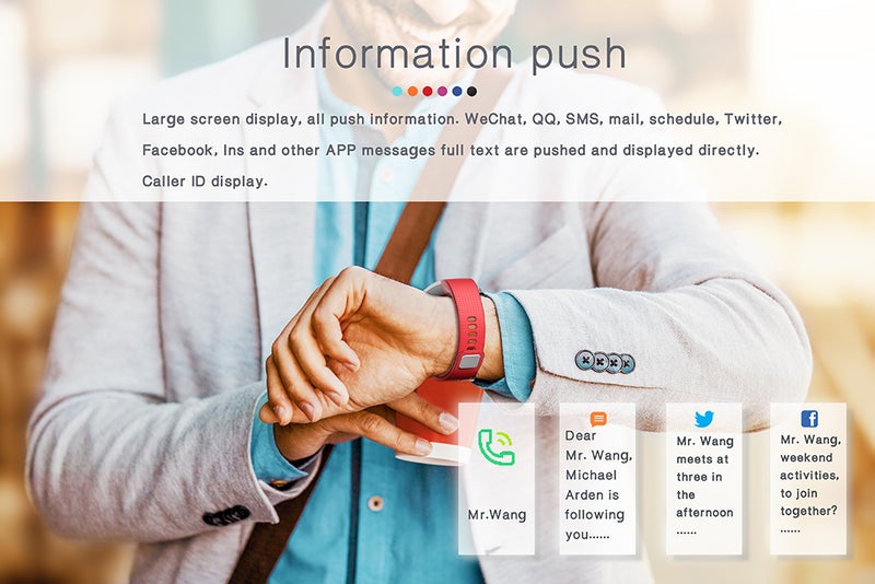 S9 Smart Bracelet Fitness Tracker Watch Black - Image 5