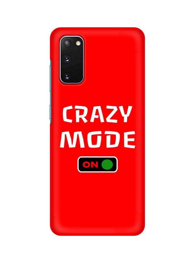 Stylizedd Snap Classic Series Crazy Mode On Printed Case For Samsung Galaxy S20 Red/White/Black - Image 1