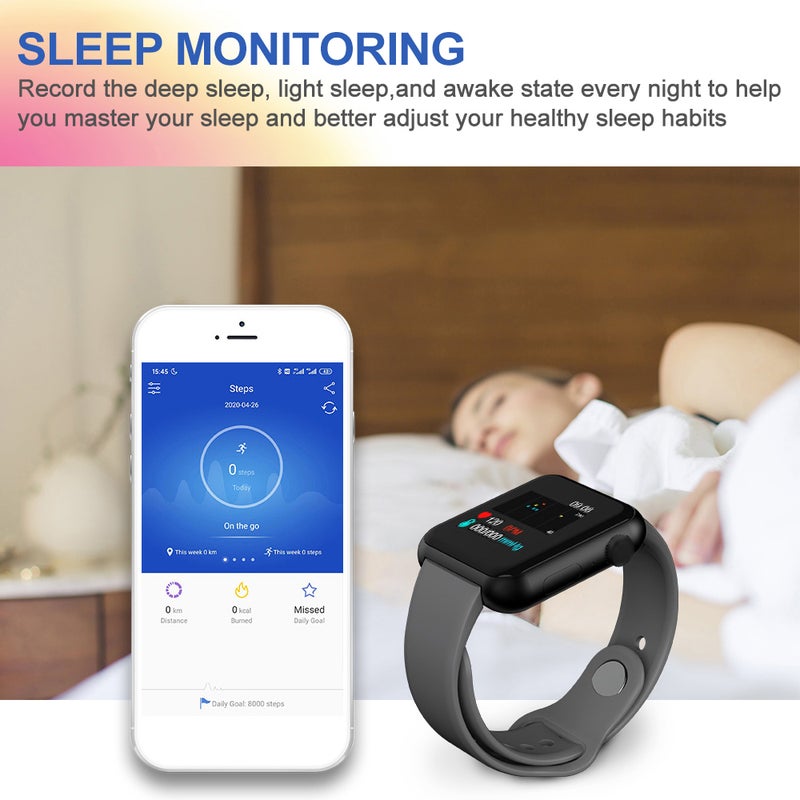 V6 Intelligent Bracelet Sport Fitness Tracker Red - Image 5