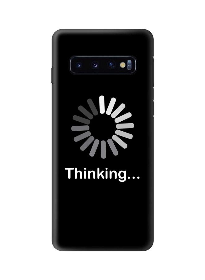 Stylizedd Snap Classic Series Thinking Printed Case For Samsung Galaxy S10 Black/White/Grey - Image 1