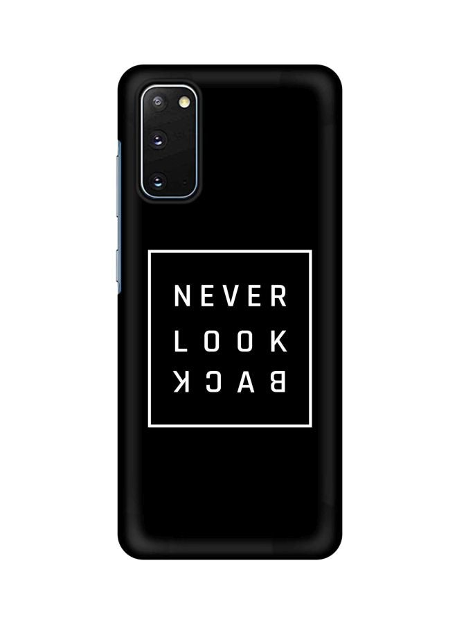 Stylizedd Snap Classic Series Never Look Back Printed Case Cover For Samsung Galaxy S20 Black/White - Image 1