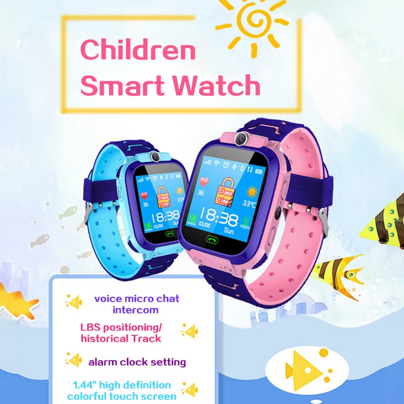 S12B Multifunctional Kids Children Smart Watch Blue  - Image 5