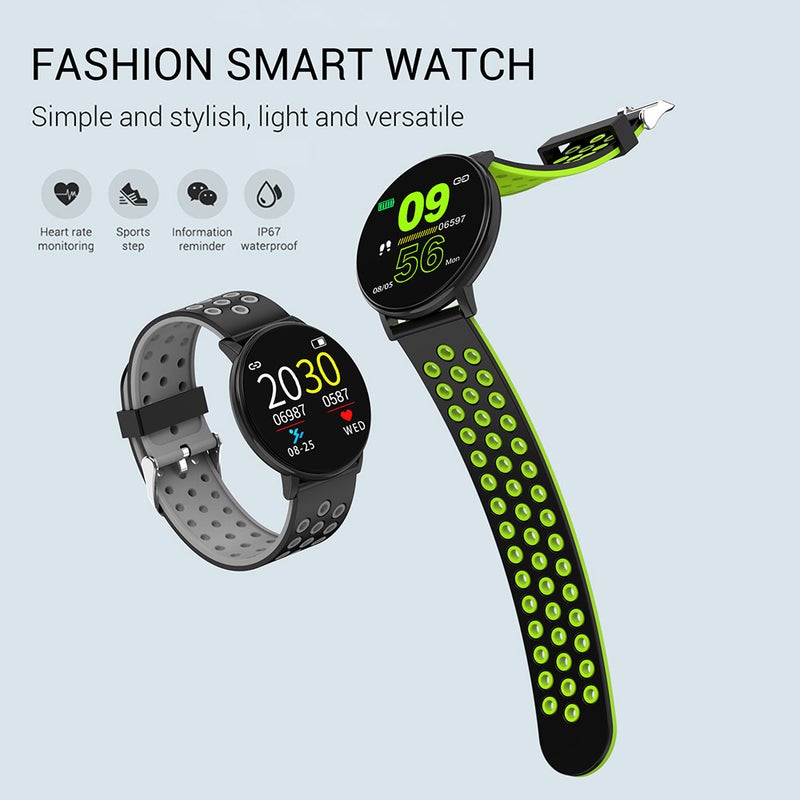 Bluetooth Sports Bracelet Smart Watch Red - Image 3
