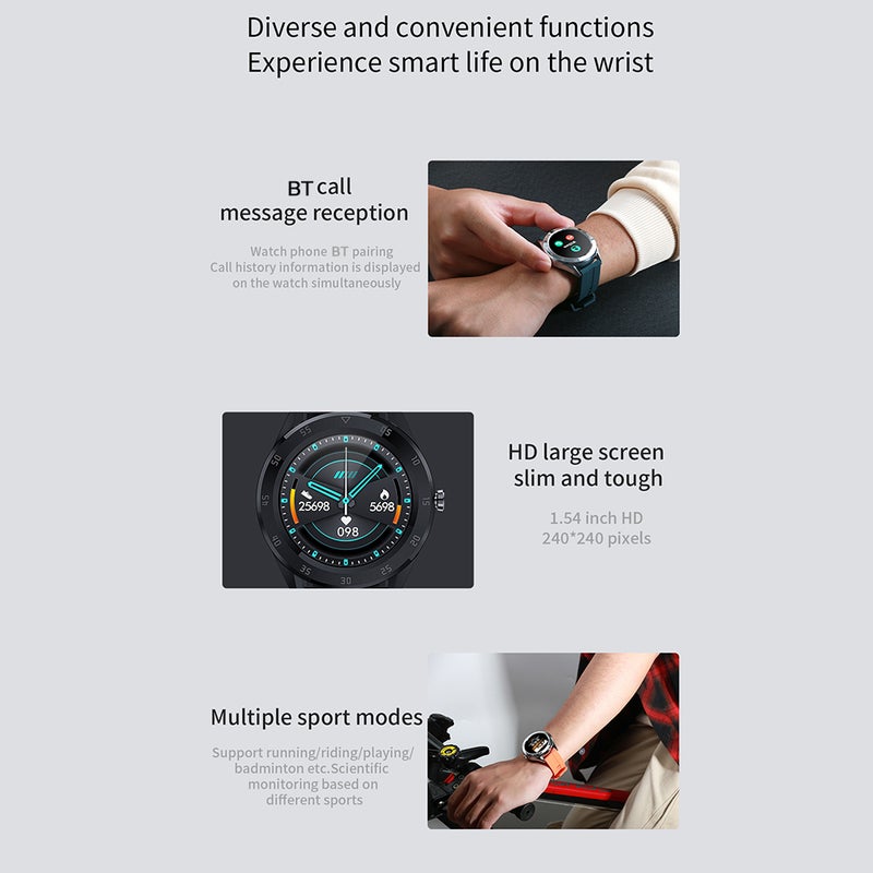 Multi-Function Large Screen Waterproof Intelligent Watch Orange