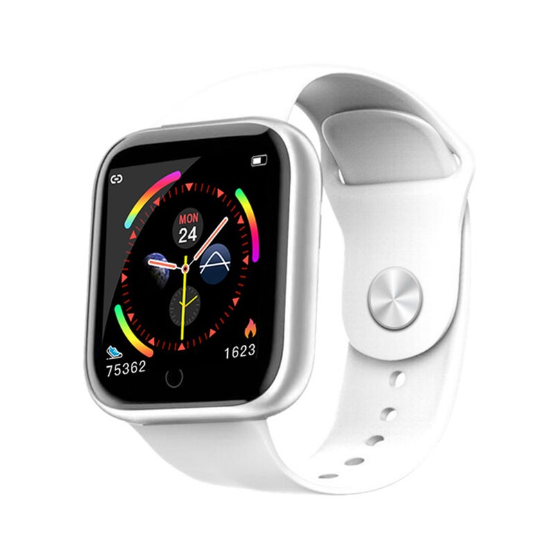 Square Face Smart Bracelet Fitness Tracker White - Image 2