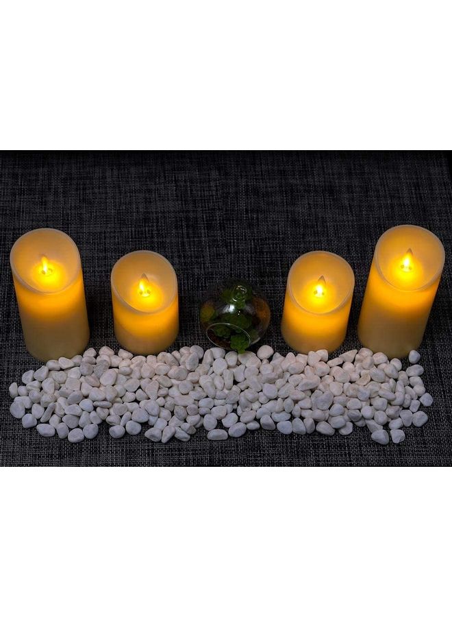 ياتاي شمعة صغيرة بإضاءة LED تعمل بالبطارية أبيض 7.5x10سم - Image 4