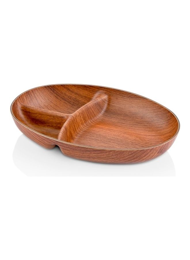 إيفيلين طبق طوكيو بيضاوي للوجبات الخفيفة بني 16.6x23.7x4سم