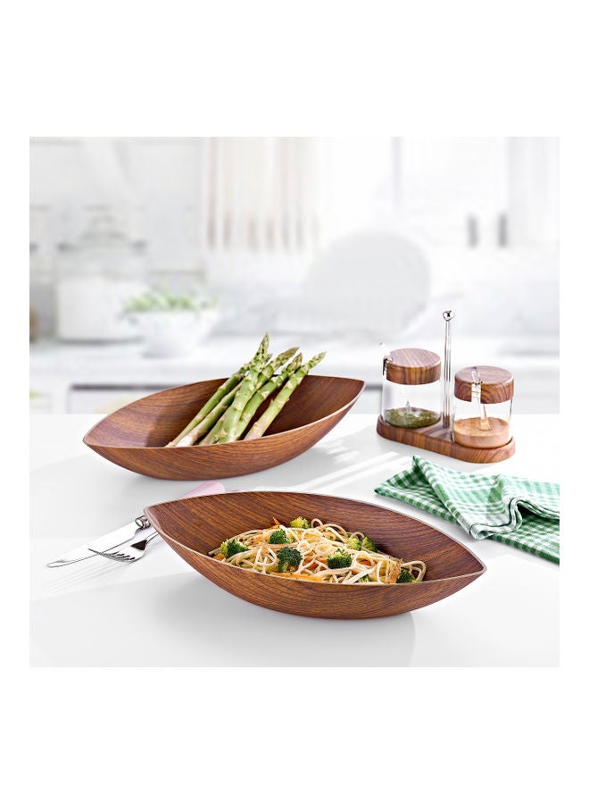 إيفيلين وعاء "جوندول" بني 17.5x35x6.5سم - Image 3