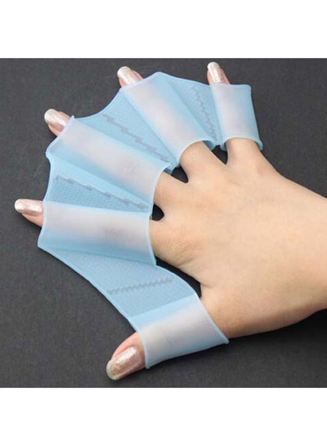 Generic Pair Of Silicone Swimming Finger Webbed Gloves 14.3x7x2.3cm - Image 5