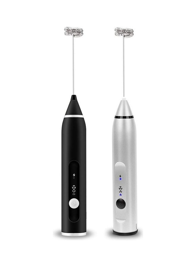 Generic Rechargeable Electric Egg Beater Milk Coffee Milk Bar Stirring Tea Baking Black  - Image 2