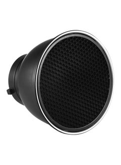 ANDOER Reflector Diffuser Lamp Shade With Dish 17.8cm Black/Silver  - Image 1