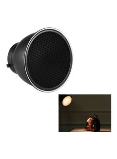 ANDOER Reflector Diffuser Lamp Shade With Dish 17.8cm Black/Silver  - Image 5