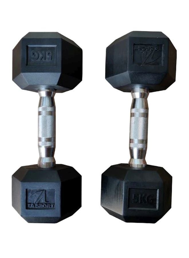 TA SPORTS Pair Of Dumbbells 2x5kg  - Image 1