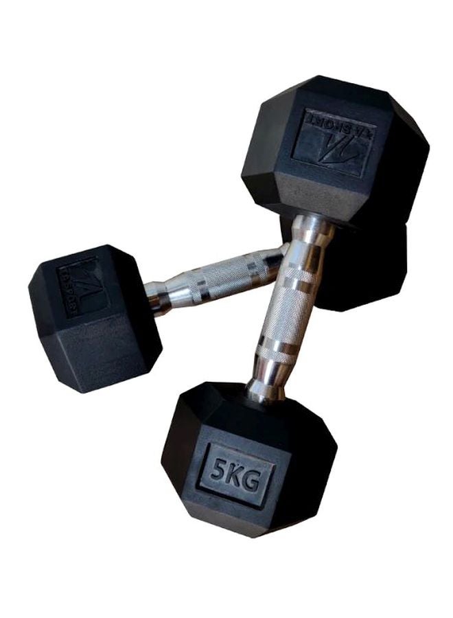 TA SPORTS Pair Of Dumbbells 2x5kg  - Image 2