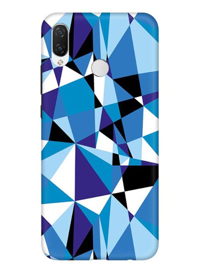 غطاء حماية واقٍ بطبعة موشور كريستالي لهواتف هواوي P سمارت بلس الأرجواني/الأزرق