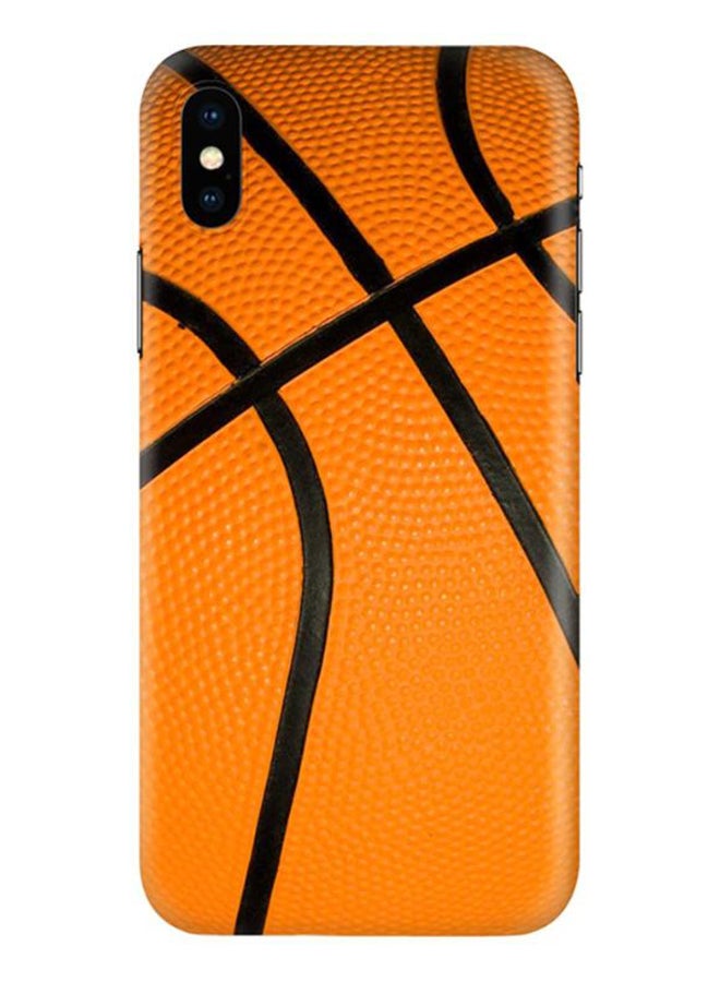 Stylizedd Basketball Printed Protective Case Cover For Apple iPhone X/XS Orange/Black