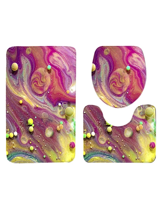 شاربدو طقم سجاجيد حمام مكون من 3 قطع متعدد الألوان 75 x 45سم