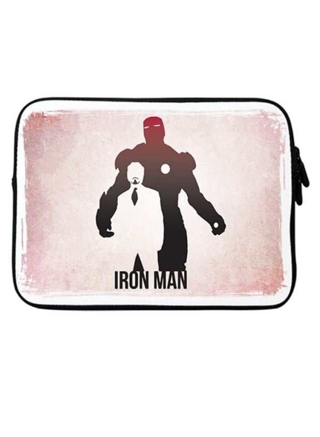Stylizedd Tony Stark VS Ironman Premium Designer Sleeve With Strap For Laptop Multicolour - Image 1