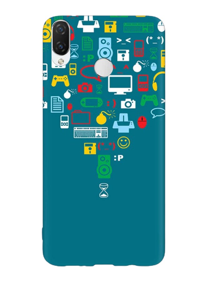 Convergence Printed Protective Case Cover For Huawei P Smart Plus Multicolour