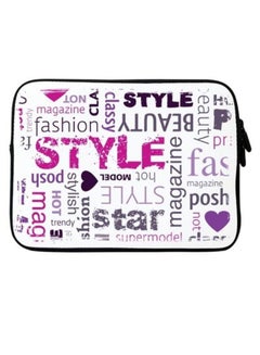 Fashion Statement Premium Designer Sleeve With Strap For Laptop Multicolour