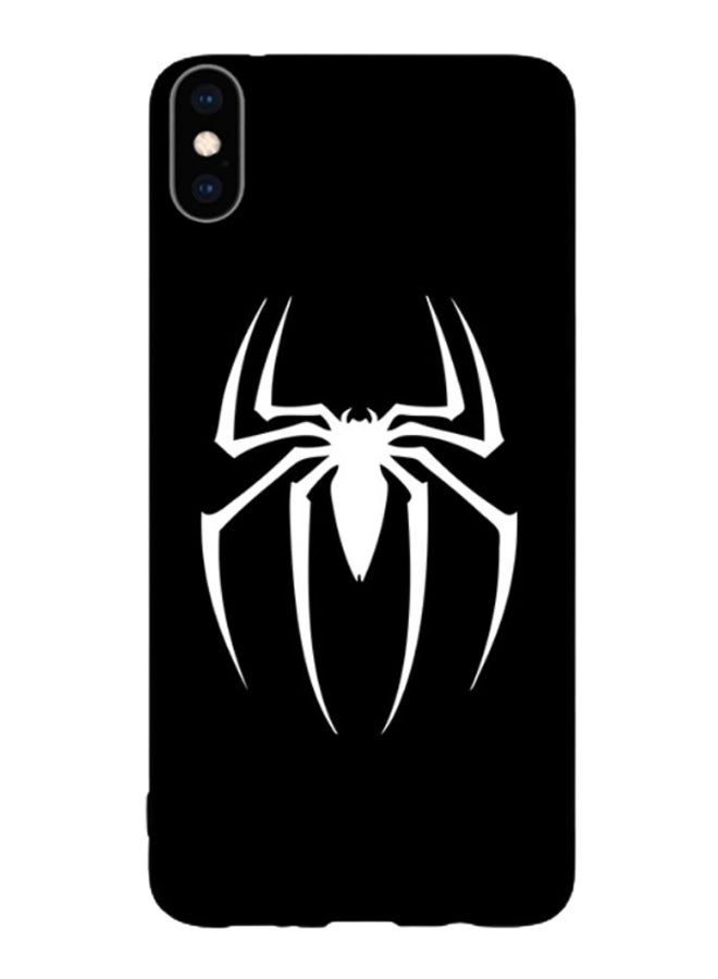 Spidermark Printed Protective Case Cover For Apple iPhone XS Max White/Black