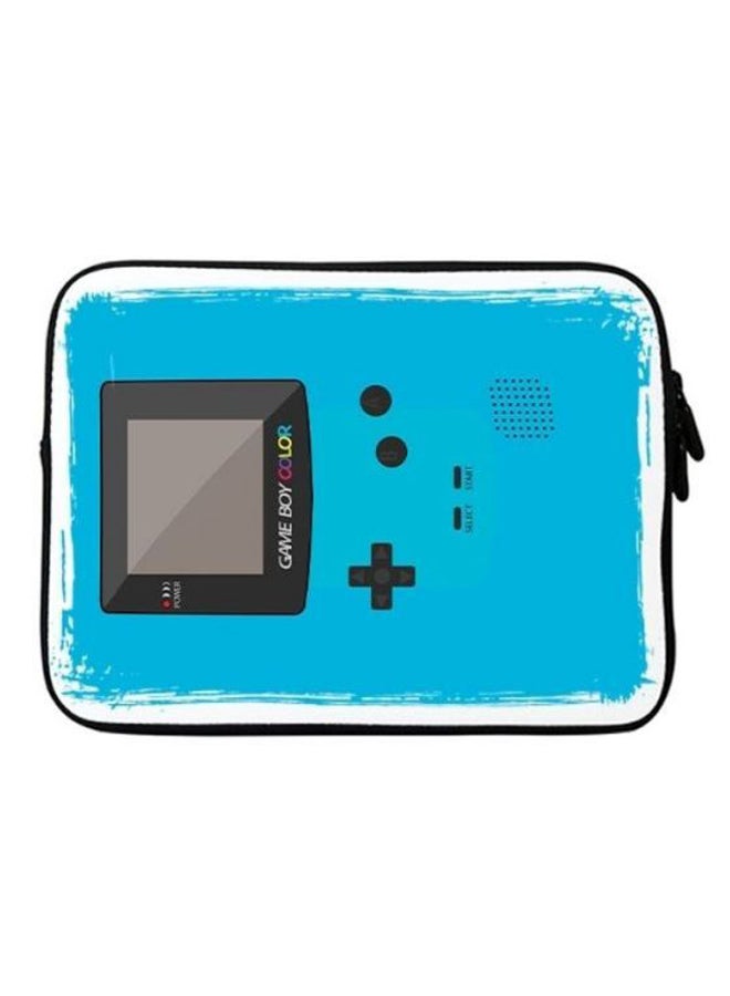 Stylizedd Gameboy Color Printed Premium Designer Sleeve With Strap For Laptop Blue/White/Black  - Image 1