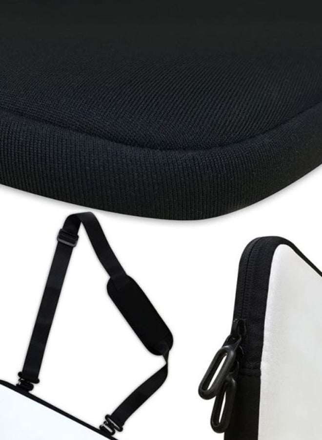 Stylizedd Joker Printed Premium Designer Sleeve With Strap For Laptop Black/White - Image 3