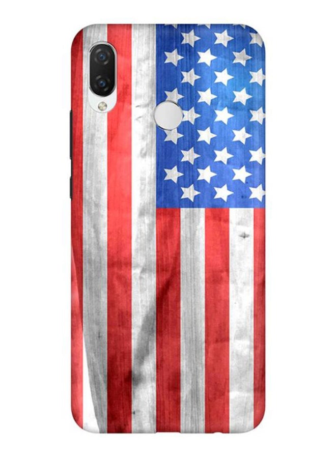 USA Grunge Flag Printed Protective Case Cover For Huawei P Smart Plus Multicolour
