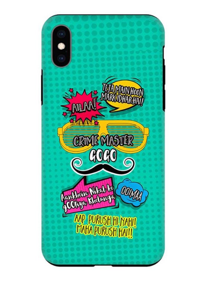 Stylizedd Crime Master Gogo Printed Case Cover For Apple iPhone XS Max Multicolour 
