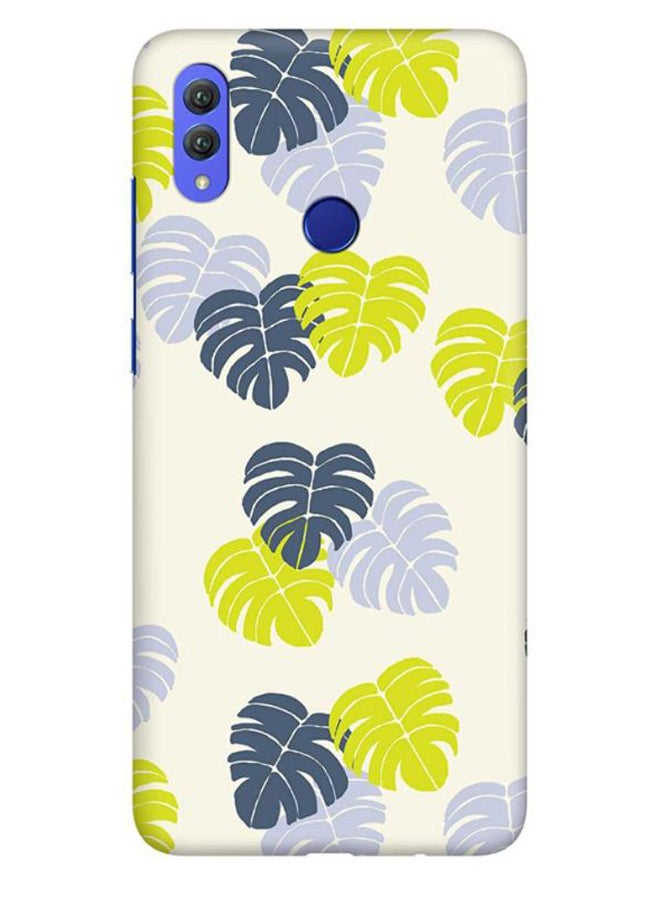 Island Leaves Printed Protective Case Cover For Huawei Honor 8X Multicolour