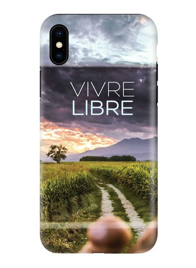 Vivre Libre Printed Protective Case Cover For Apple iPhone X/XS Multicolour
