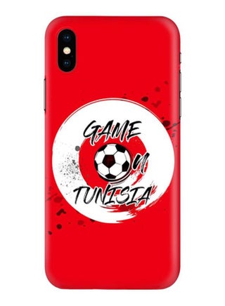 Game On Tunisia Printed Protective Case Cover For Apple iPhone X/XS Multicolour - v1602225157/N18719997A_1