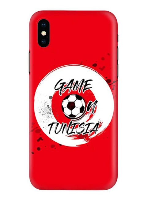 Game On Tunisia Printed Protective Case Cover For Apple iPhone X/XS Multicolour