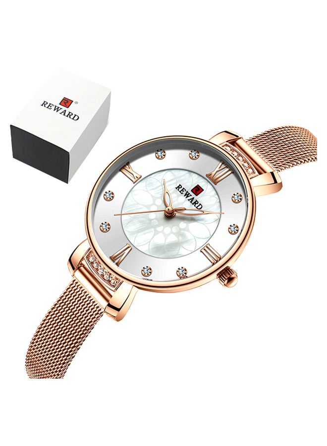 REWARD Women's Stainless Steel Analog Wrist Watch J4469W-KM - 42 mm - Rose Gold - Image 1