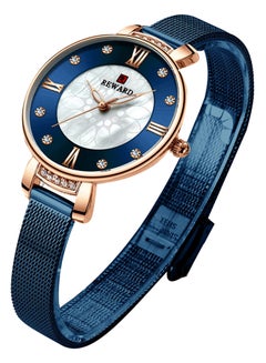 REWARD Women's Stainless Steel Analog Wrist Watch J4469BL-KM - 42 mm - Blue  - Image 3