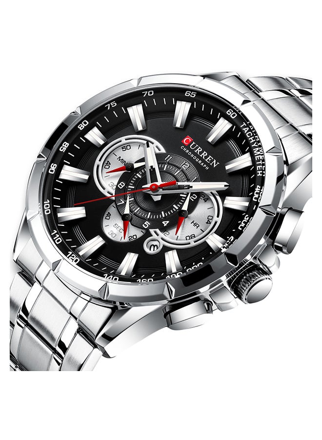 CURREN - Men's Stainless Steel Chronograph Watch J4211S-B-KM - 42 mm - Silver - Image 1